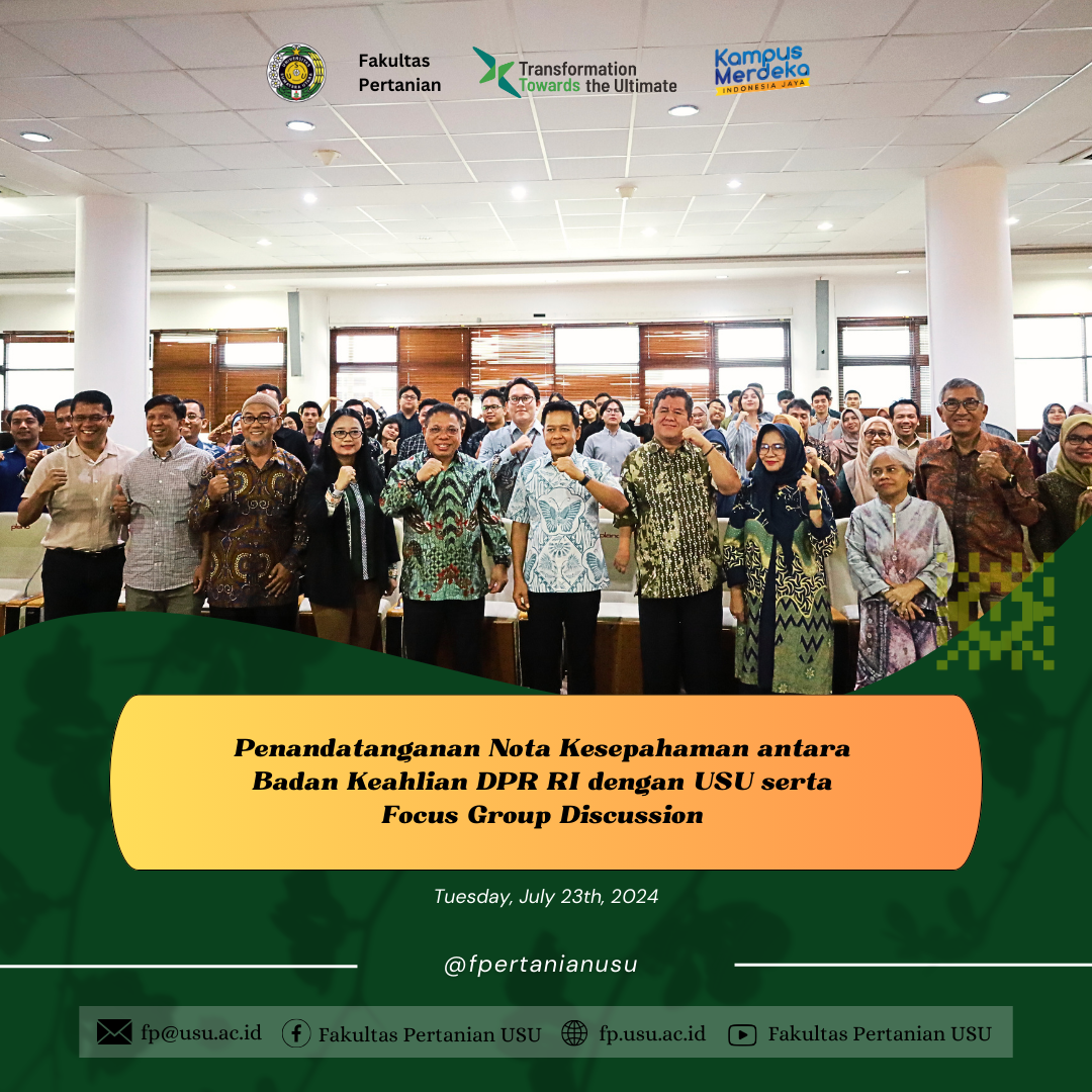 Penandatanganan Nota Kesepahaman antara Badan Keahlian DPR RI dengan USU serta Focus Group Discussion